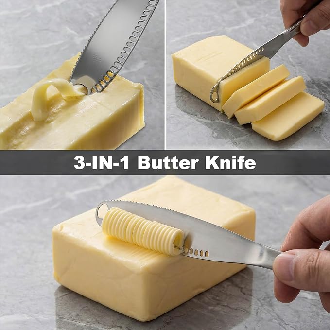 （2 pcs 3-in-1 Butter Spreader Knife - Image 3