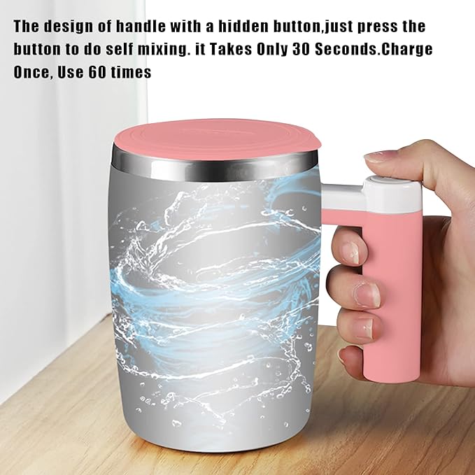 Self Stirring Mug, Rechargeable Auto Magnetic Coffee Mug - Image 4