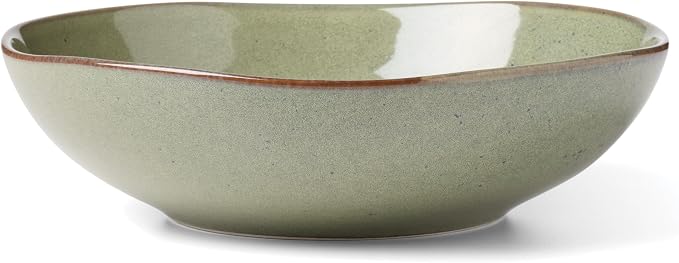 Oneida Organic Shades Sage Green Stoneware 2-Piece Serving Platter Set | - Image 2