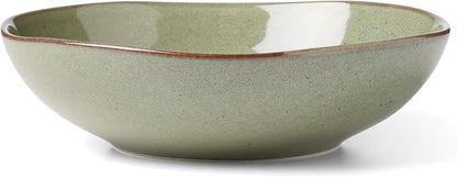 Oneida Organic Shades Sage Green Stoneware 2-Piece Serving Platter Set | - Image 2