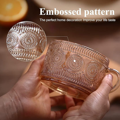 Amber Vintage Glass Coffee Mugs gifts - Image 4