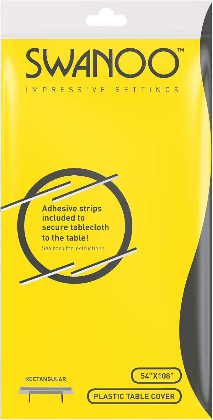 Yellow Scallop Table Runner, Disposable Plastic, 5 Pack - Image 8