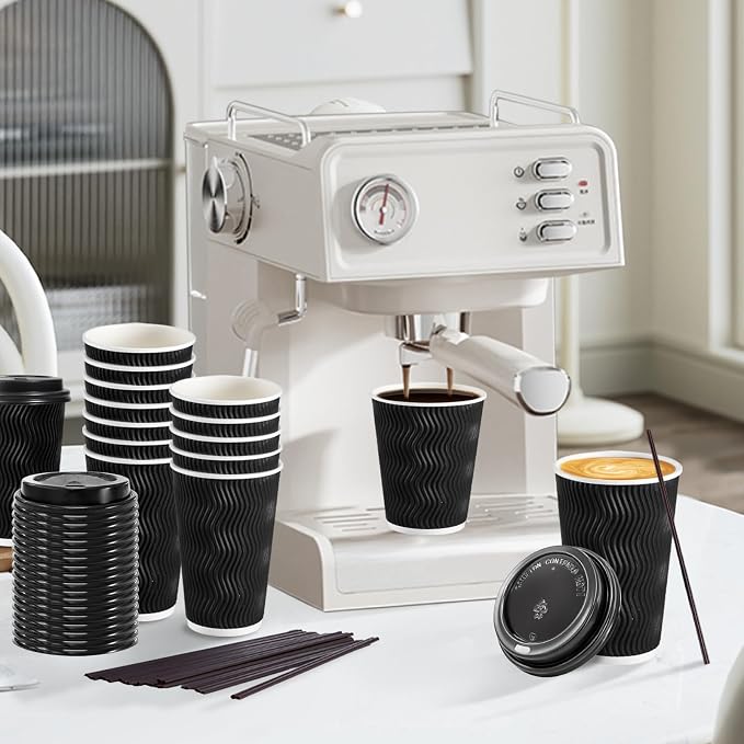 Lamosi 500 Pack 16 oz Disposable Coffee Cups - Image 4
