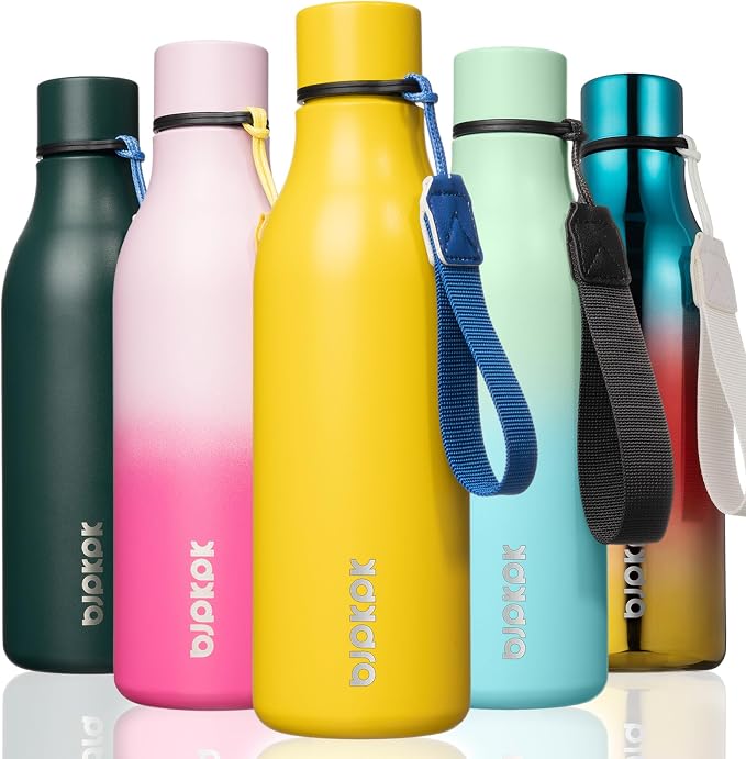 BJPKPK 18oz Insulated Water Bottle, Stainless Steel Bottle by BJPKPK