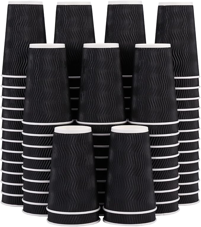 Lamosi 3 Pack 16oz Ripple Insulated Disposable Cups by BuyNow
