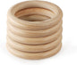 FoDau770 10pcs Natural Beech Wooden Rings, Unfinished Solid Wood Rings Heavy by FoDau770