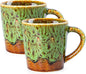 4.2 oz Espresso Cups Set of 2, Ceramic Coffee Mugs Demitasse Cups | Small by YINUOWEI