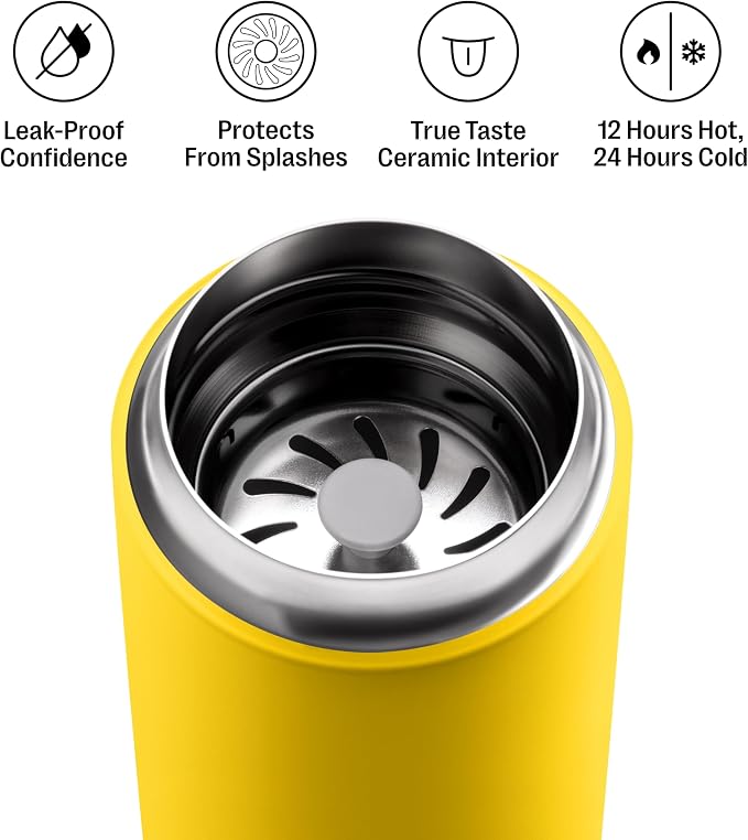 Fellow Carter Move Ceramic Lined Travel Coffee Mug 12 oz Stainless Steel | No - Image 2