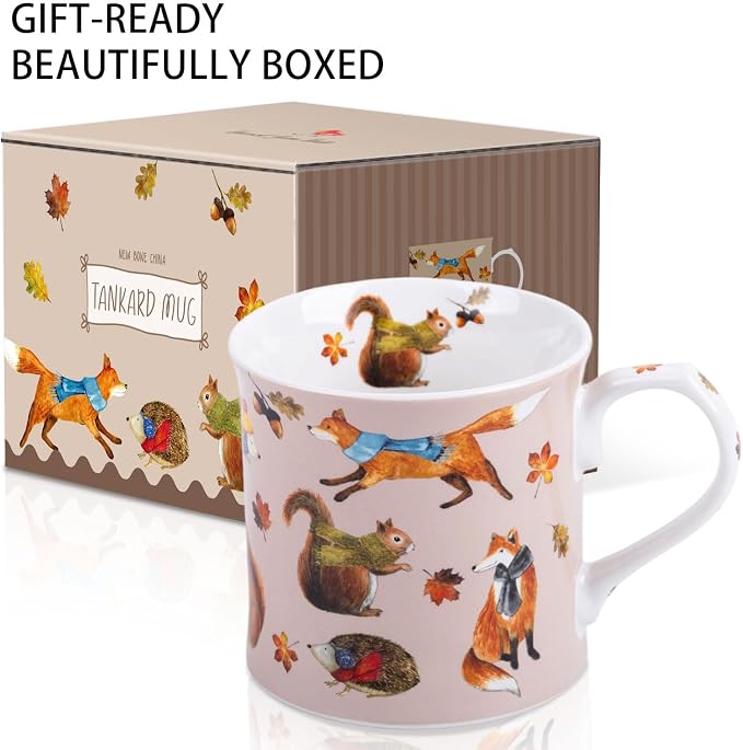 Fall Animal Coffee Mug, 12oz Ceramic Autumn Mug - Image 4
