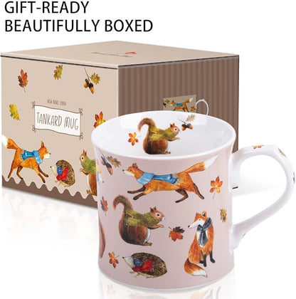 Fall Animal Coffee Mug, 12oz Ceramic Autumn Mug - Image 4