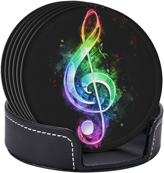 6 Pcs Leather Coasters for Drinks - Image 3