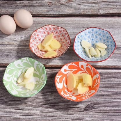 Ceramic Dipping Bowls Set of 4, 10.5cm Small Sauce Dishes, Nordic Style - Image 2