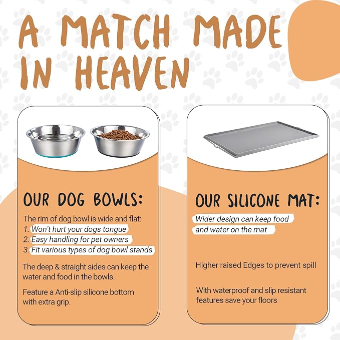 Deep Stainless Steel Anti-Slip Dog Bowls - Image 4