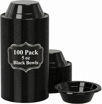 R-kay Black Small Plastic Bowls - 5 OZ by R-KAY