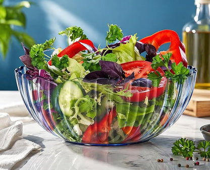 Fasmov 4 Pack Plastic Serving Bowls, Plastic Salad Mixing Bowls, 74oz Break - Image 6