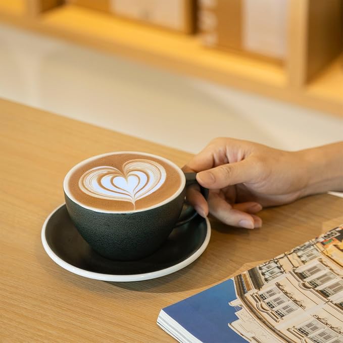 Loveramics Matt Cappuccino Cup, 10 oz Ceramic Latte Art Mug - Image 7