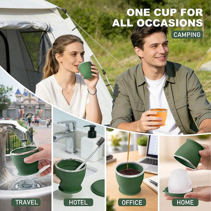 Collapsible Travel Cup, BPA-Free Reusable Water Cup | Lightweight Drinking Cups - Image 4