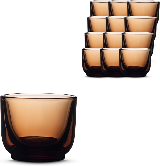 Fellow Pirch Espresso Shot Glasses 3.5 oz, Weighted Thick Glass | Demitasse Cups by Unknown