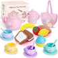 PRE-WORLD Silicone Tea Party Set, Kitchen Role Play Toy by PRE-WORLD