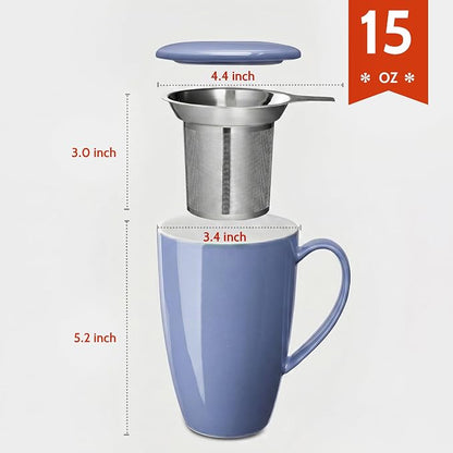 Sweese 15 OZ Porcelain Tea Mug - Image 3