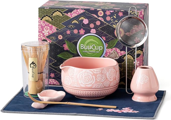 Buucup Matcha Whisk Set, Ceramic Matcha Kit by Buucup