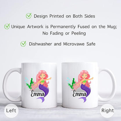 Personalized Mug for Kids, Girls | Customized Hot Chocolate, Coffee & Tea Cup | - Image 2