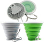 Litoexpe 2 Pack Silica gel Collapsible Travel Cup 270ml, Portable Folding by PRATICALPRODUCTS