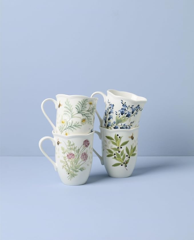 Lenox Butterfly Meadow Herbs Porcelain Mug Set - Image 3