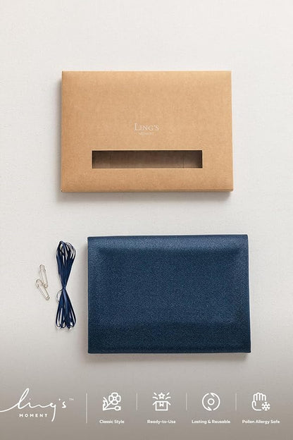 Ling's Moment 14Ft Navy Blue Table Runner, Wedding Chiffon Table Runners | - Image 7