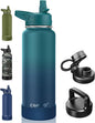 CIVAGO 40 oz Insulated Stainless Steel Water Bottle by CIVAGO