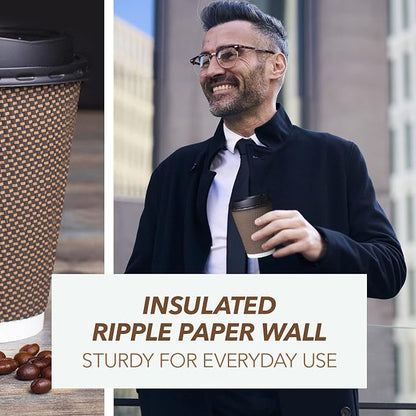Promora Brown Disposable Coffee Cups - Image 5