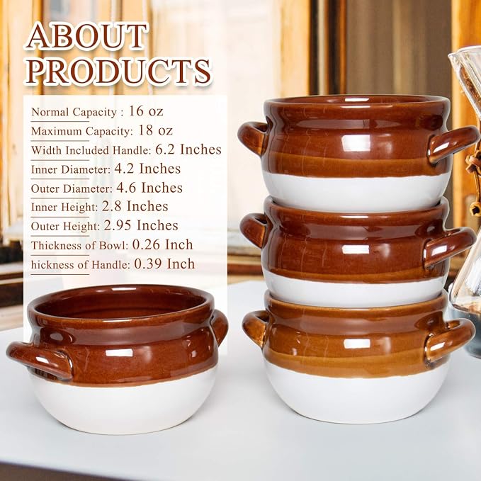 Vumdua French Onion Soup Bowls - Image 7