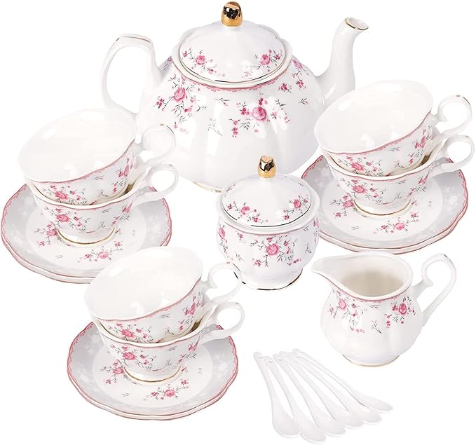 fanquare Vintage Porcelain Tea Set - Image 7