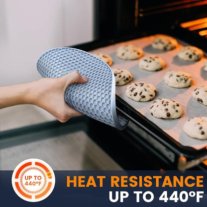 Silicone Trivet Mats 4 Heat Resistant Pot Holders Multipurpose Non-Slip Hot Pads - Image 7