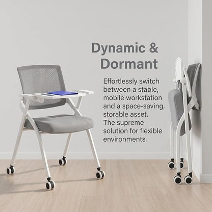 6 Pack Foldable Office Training Chairs - Image 6