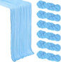 6 Pack Baby Blue Cheesecloth Table Runner 10Ft Gauze Cheese Cloth Table Runner by Heneger