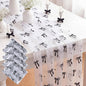 4 Pcs Black Bow Table Runners 29 x 70 Inch White Tulle Lace Table Runner by Windkream