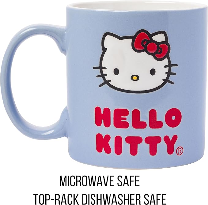 Silver Buffalo Sanrio Hello Kitty, Wax Resist Ceramic Pottery Mug, 20oz | 0.59 - Image 3