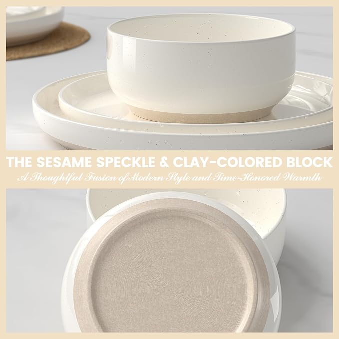 Plates and Bowls Sets, Scratch Resistant Dinnerware Sets - Image 6
