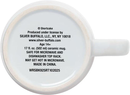 Silver Buffalo Strawberry Shortcake Quote, Wide Latte Ceramic Mug, 17oz | Bake - Image 4