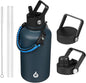BJPKPK 64oz Insulated Water Bottle, Half Gallon Water Jug by BJPKPK