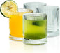 KEMORELA Ribbed Glass Cups Set, 13oz Vintage Drinking Glassware Set of 4 by KEMORELA