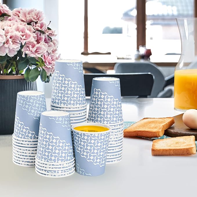 MUCHII Paper Coffee Cups 10 oz, Hot Coffee Tea Juice, Office Water Cooler - Image 6