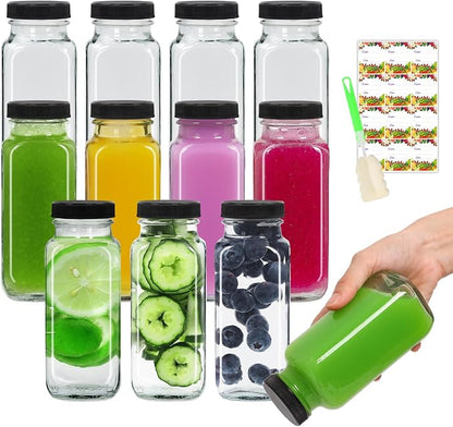 AuroTrends 8 oz Glass Bottles 12-Pack by AuroTrendsDirect