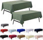 2-Pack 60x60 inch Sage Green Table Cloths, Solid Stain and Wrinkle Resistant Tablecloth, Premium Plain Weave Polyester Fabric Rectangle Table Linen Covers for Hotel, Banquet
