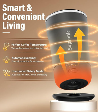 Supsonic Heated Coffee Mug, 14oz Smart Constant Temperature Travel Mug | Heat - Image 3