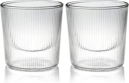 HOME & HONEY Double Walled Espresso Glasses Set of 2, 5.4 oz Borosilicate Glass - Image 7