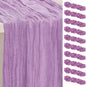10 Pack Lilac Cheesecloth Table Runner 35x120 Inch 10Ft Rustic Gauze Cheese by SuBleer
