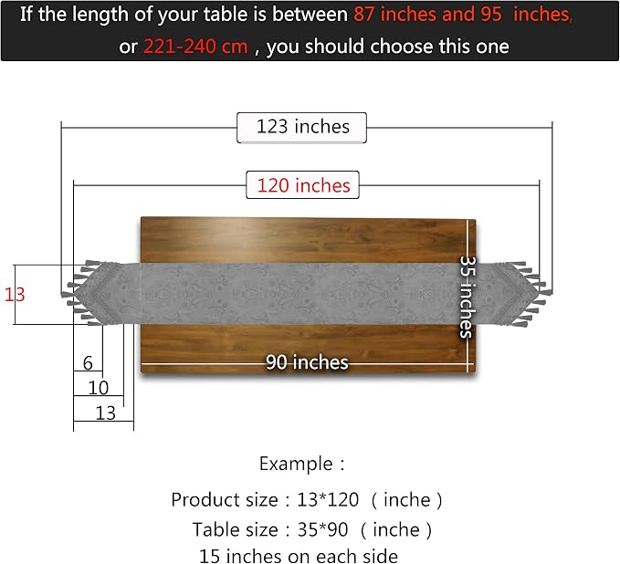 Extra Luxury Velvet Blue Table Runner 120 Inches Long - Image 5