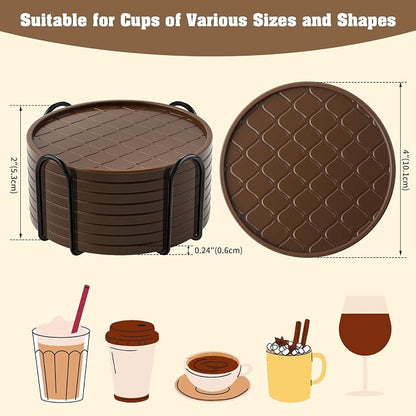 Coasters Set of 8, Hot or Cold Drink Coasters - Image 4